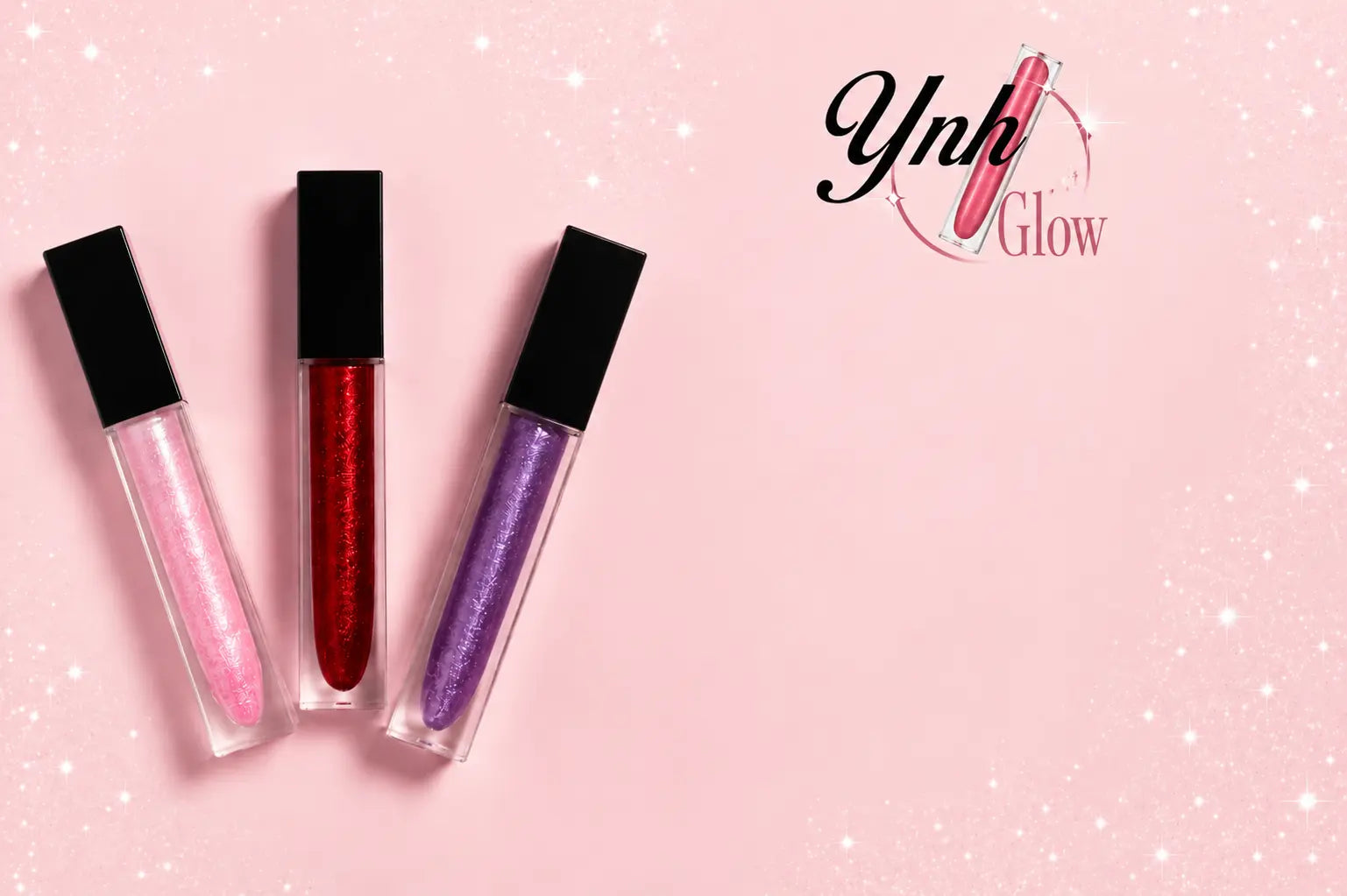 YNH Glow lip gloss collection in multiple shades